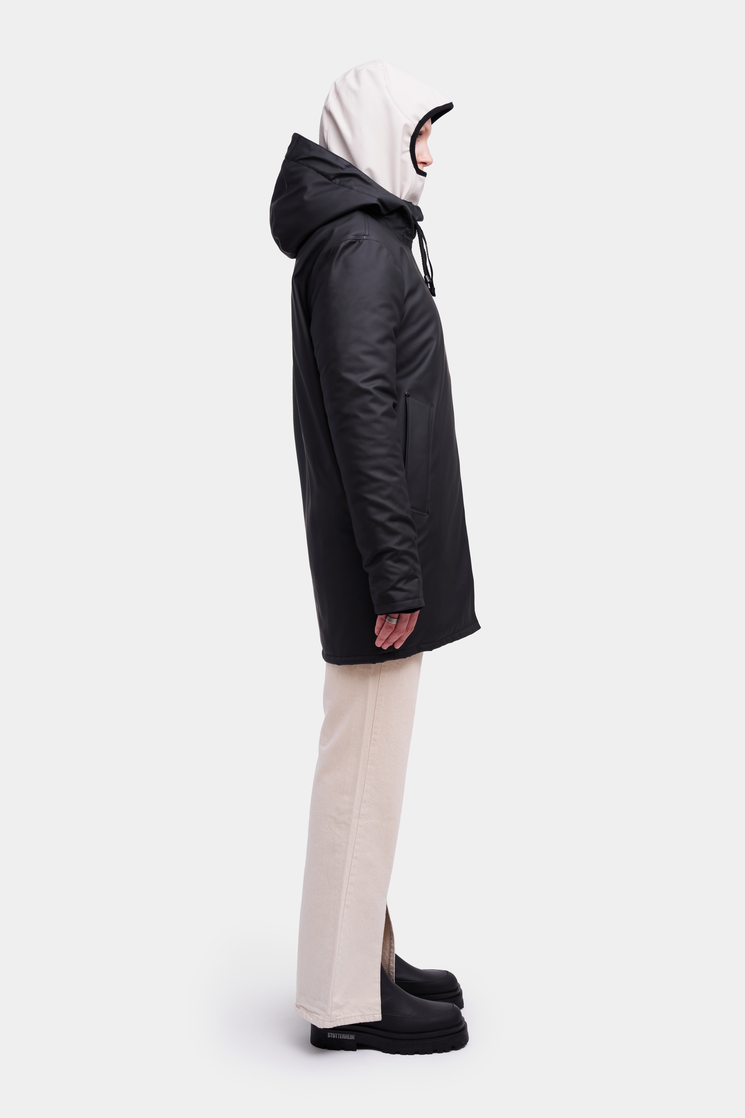 Stockholm Long Winter Jacket Black