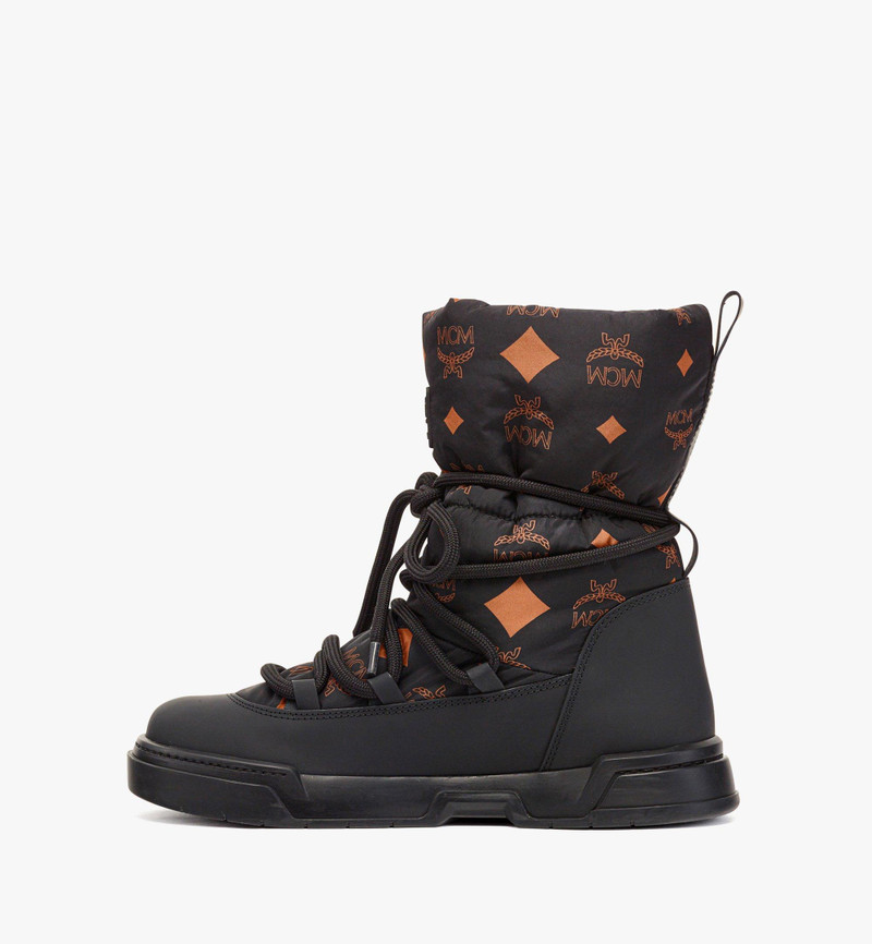 MCM Skyward Hi Sneaker Boot in Monogram Nylon outlook