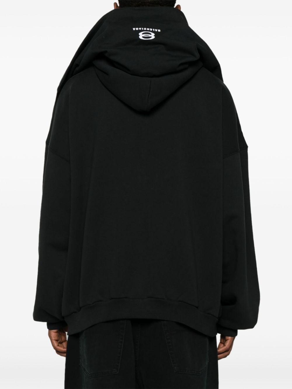 【関税&送料込】Balenciaga Trompe-L Oeil Layered Hoodie In A BALENCIAGA zip-up layered hoodie | REVERSIBLE