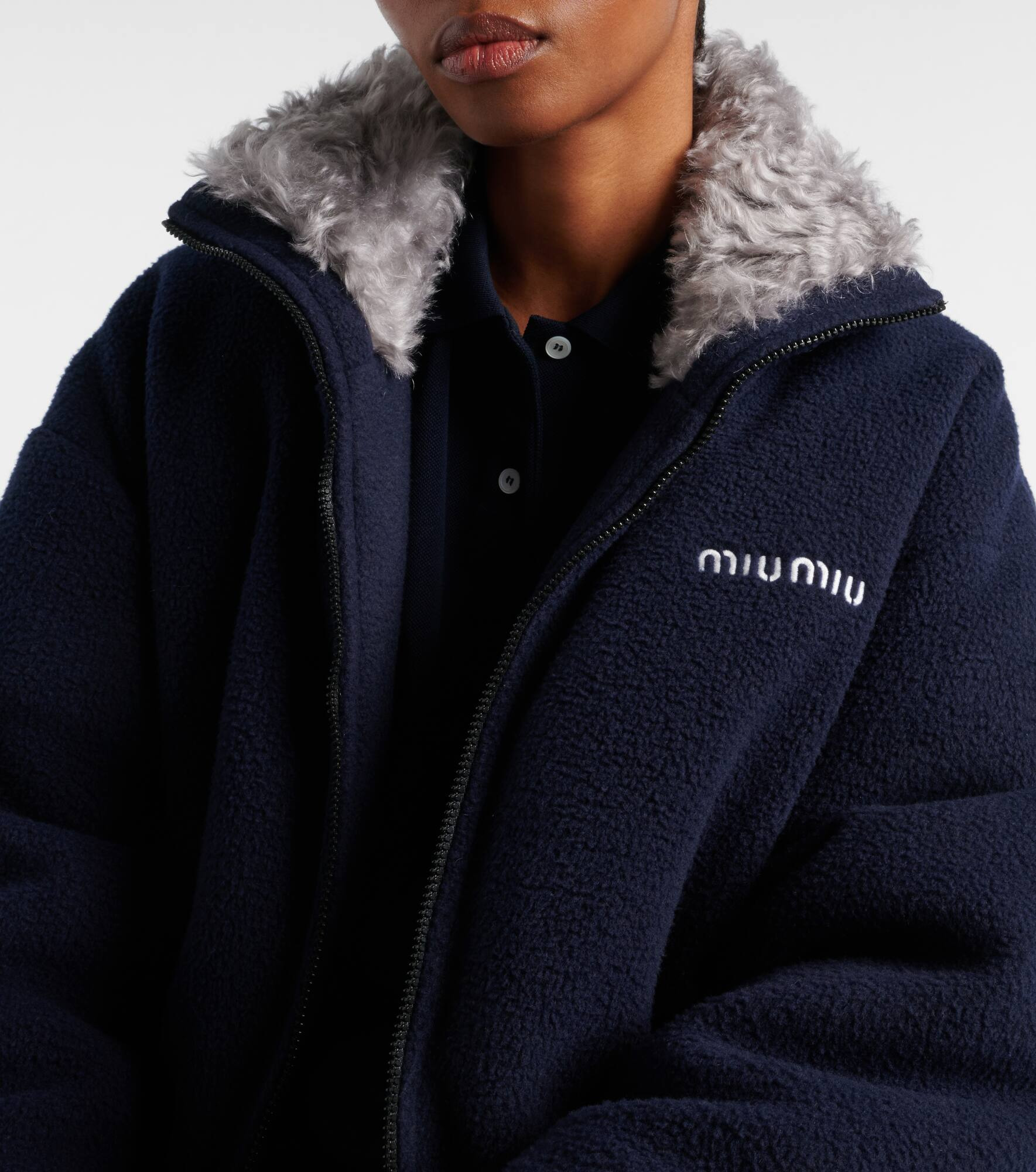 Down-filled fleece jacket - 4