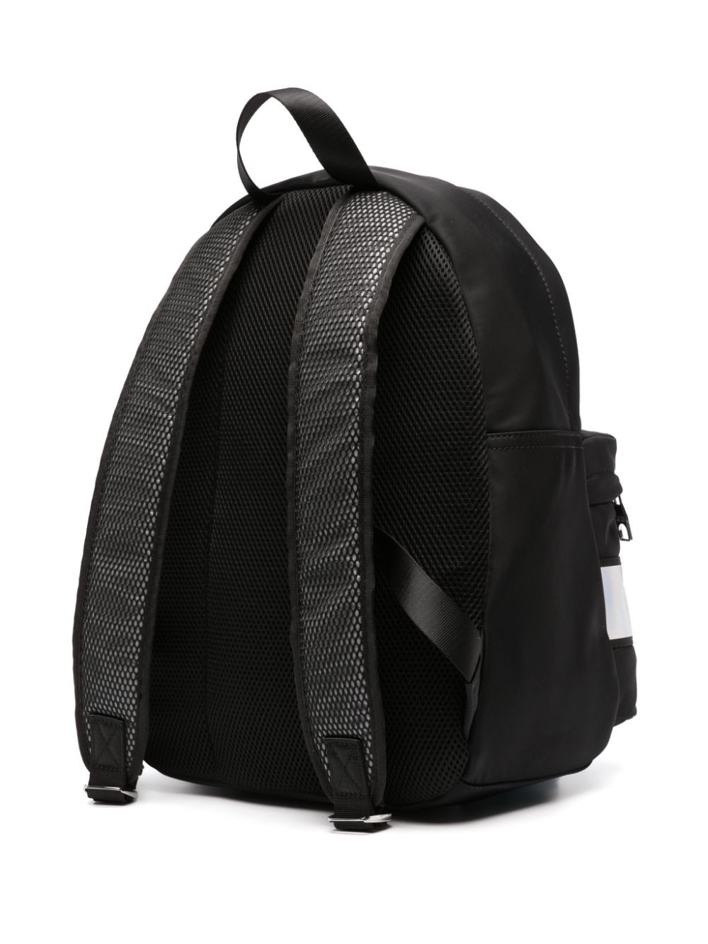 iridescent logo-print zip-up backpack - 3