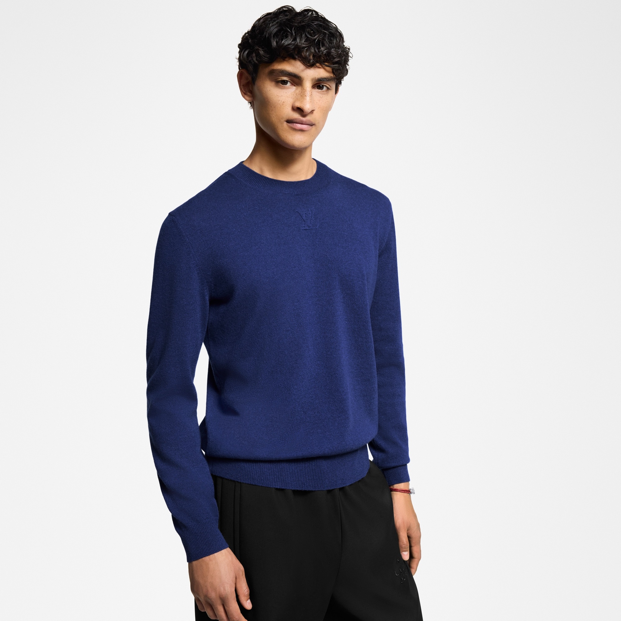 LV Embossed Cashmere Crewneck - 2