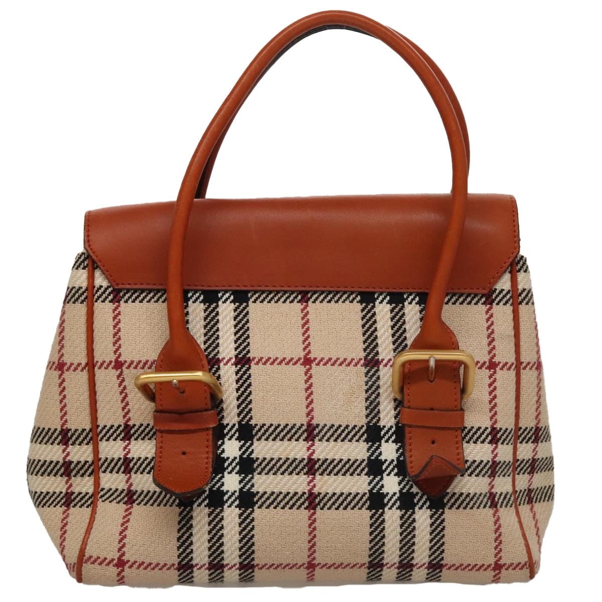Burberry Nova Check Hand Bag Canvas Beige - 2