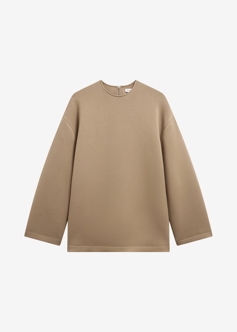 Delancey Long Sleeve Neoprene Top - Camel 1