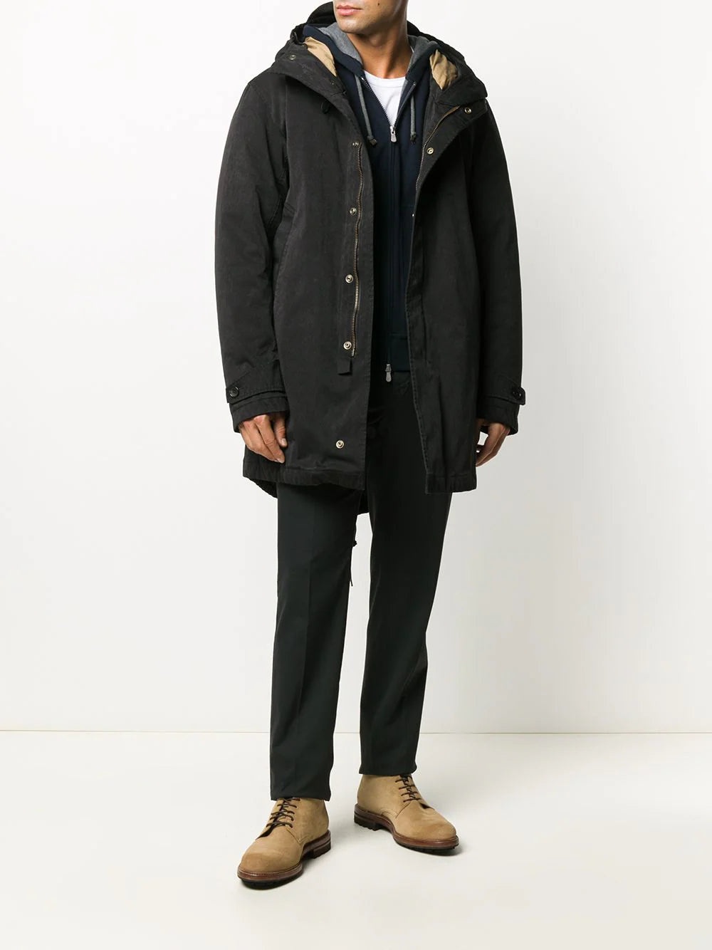 HOODED PADDED COAT - 5