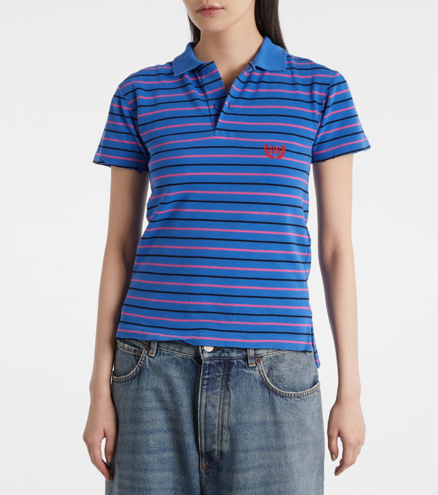 Striped cotton polo shirt - 7