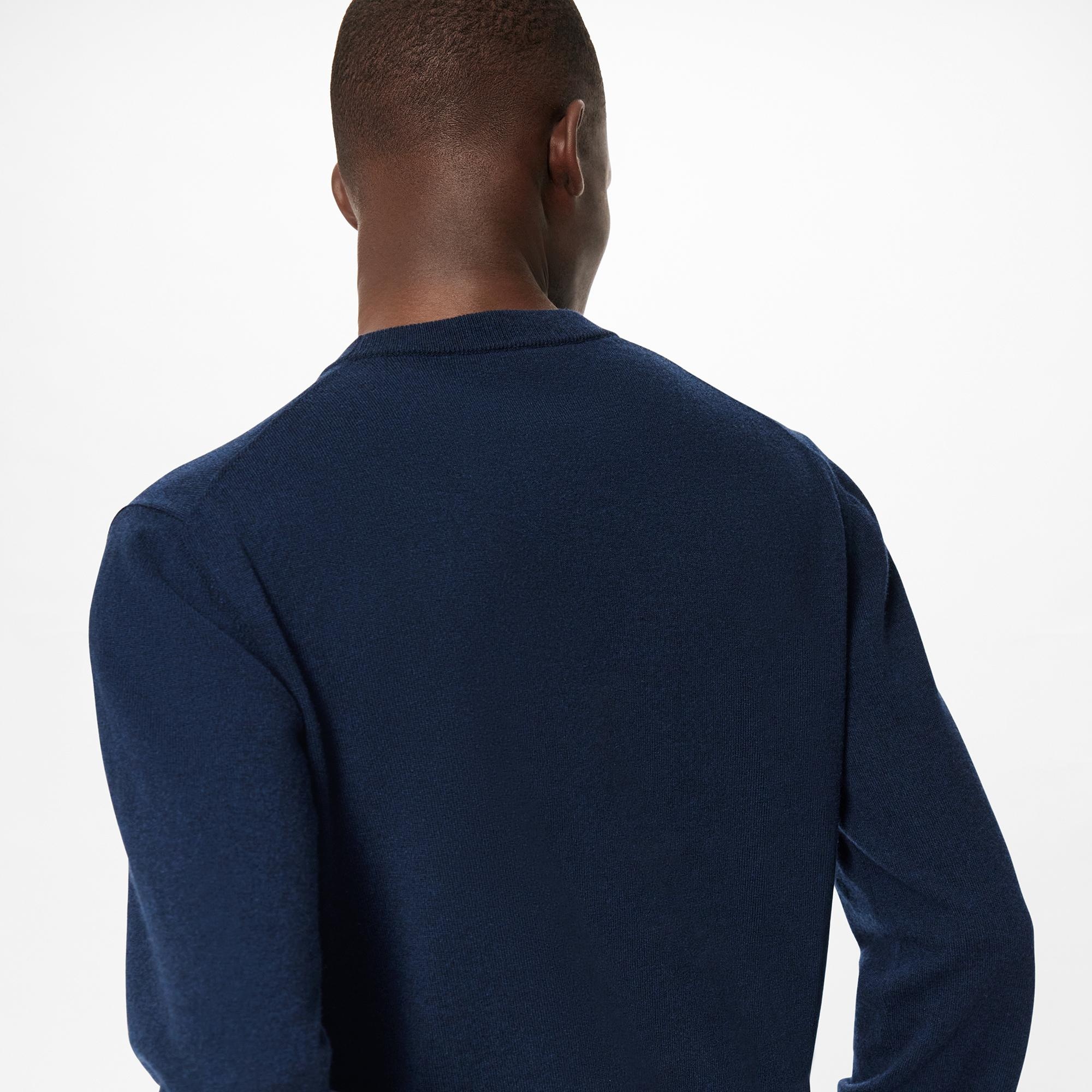 Intarsia Jacquard Graphic Cashmere Crewneck - 4