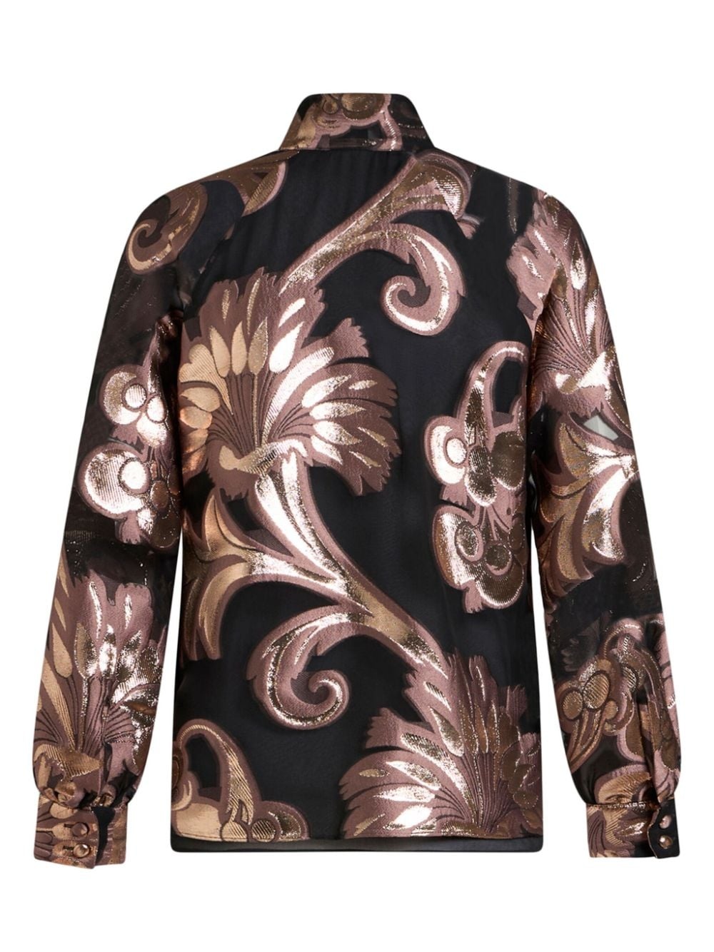 fil-coupé jacquard blouse - 6