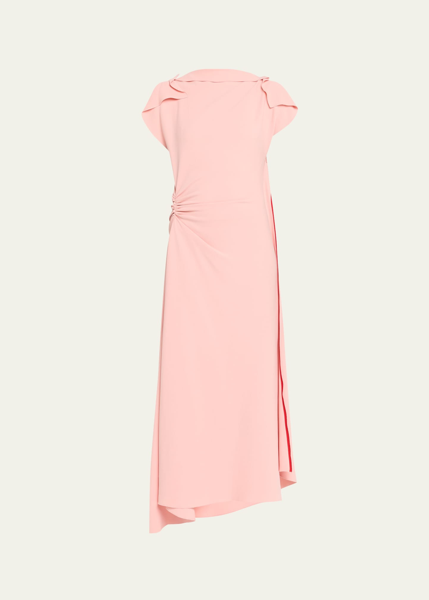 Drape Sleeve Midi Dress - 1