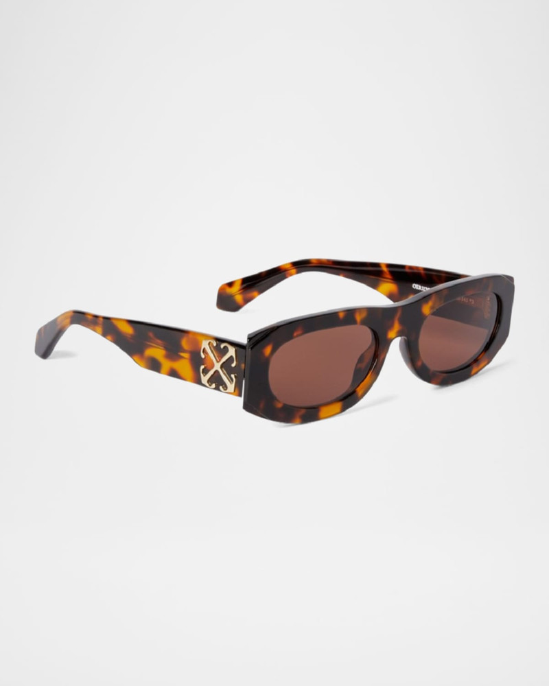 Off-White Men's Orlando Acetate Oval Sunglasses outlook