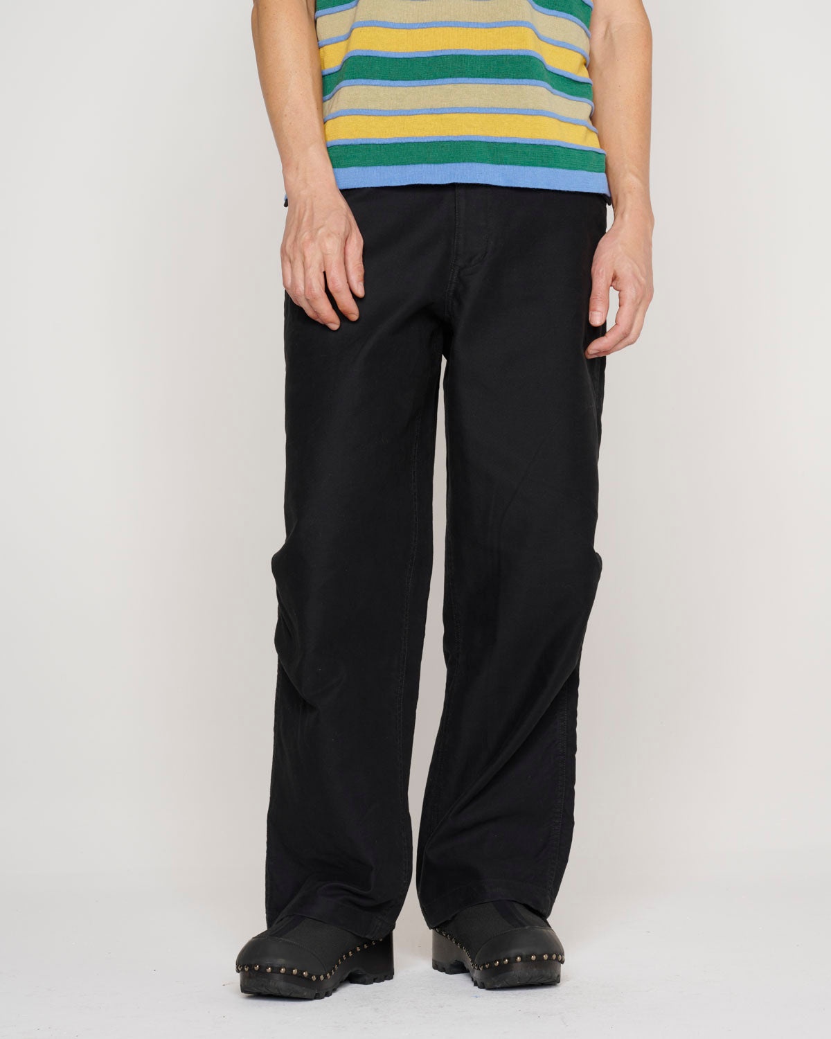 Moleskin Cloth Pant - Black - 3