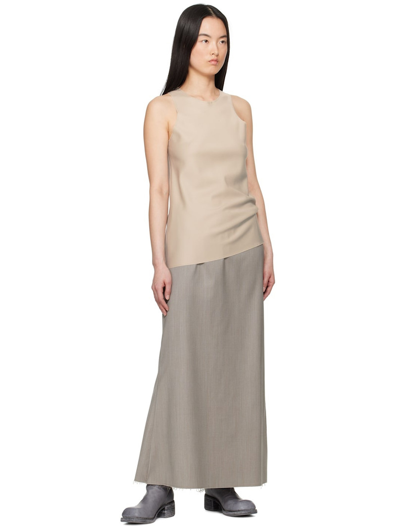 GABRIELA COLL GARMENTS Beige No.73 Summer Wool Tank Top outlook