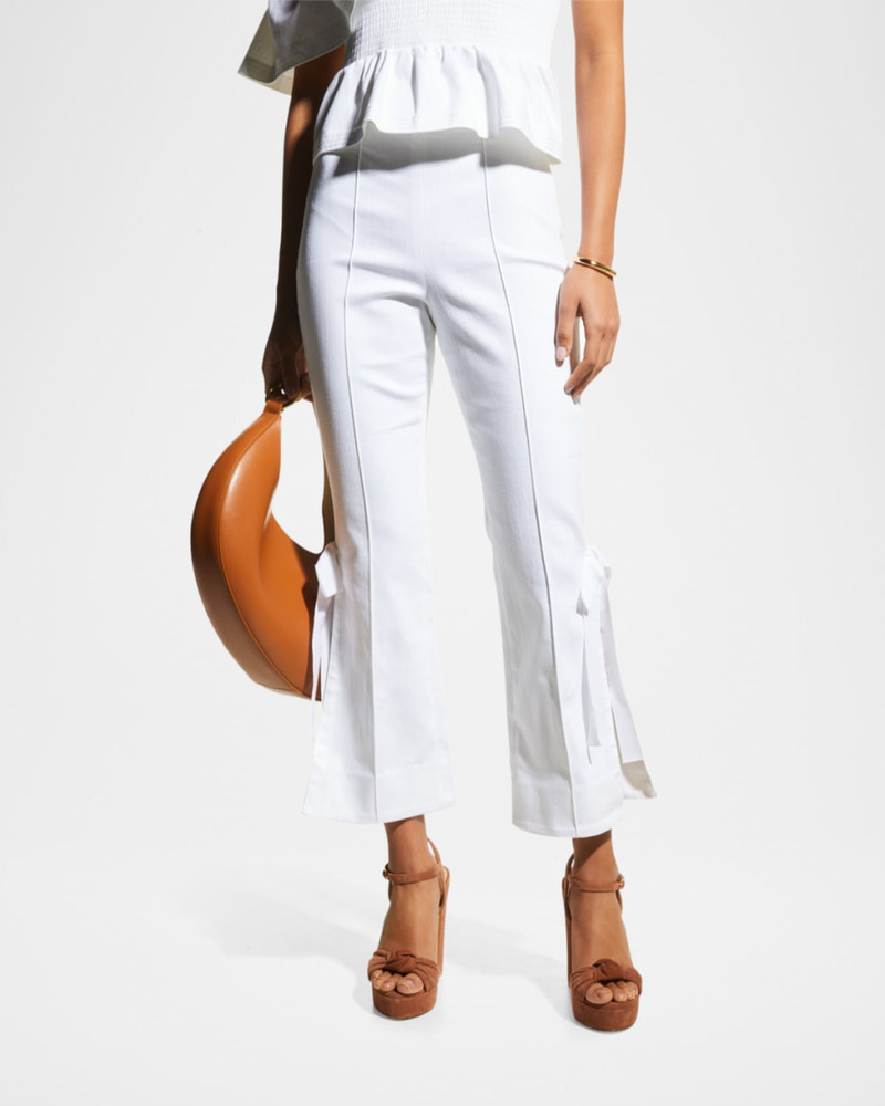 Cinq à Sept Lou Denim Pants with Ties outlook