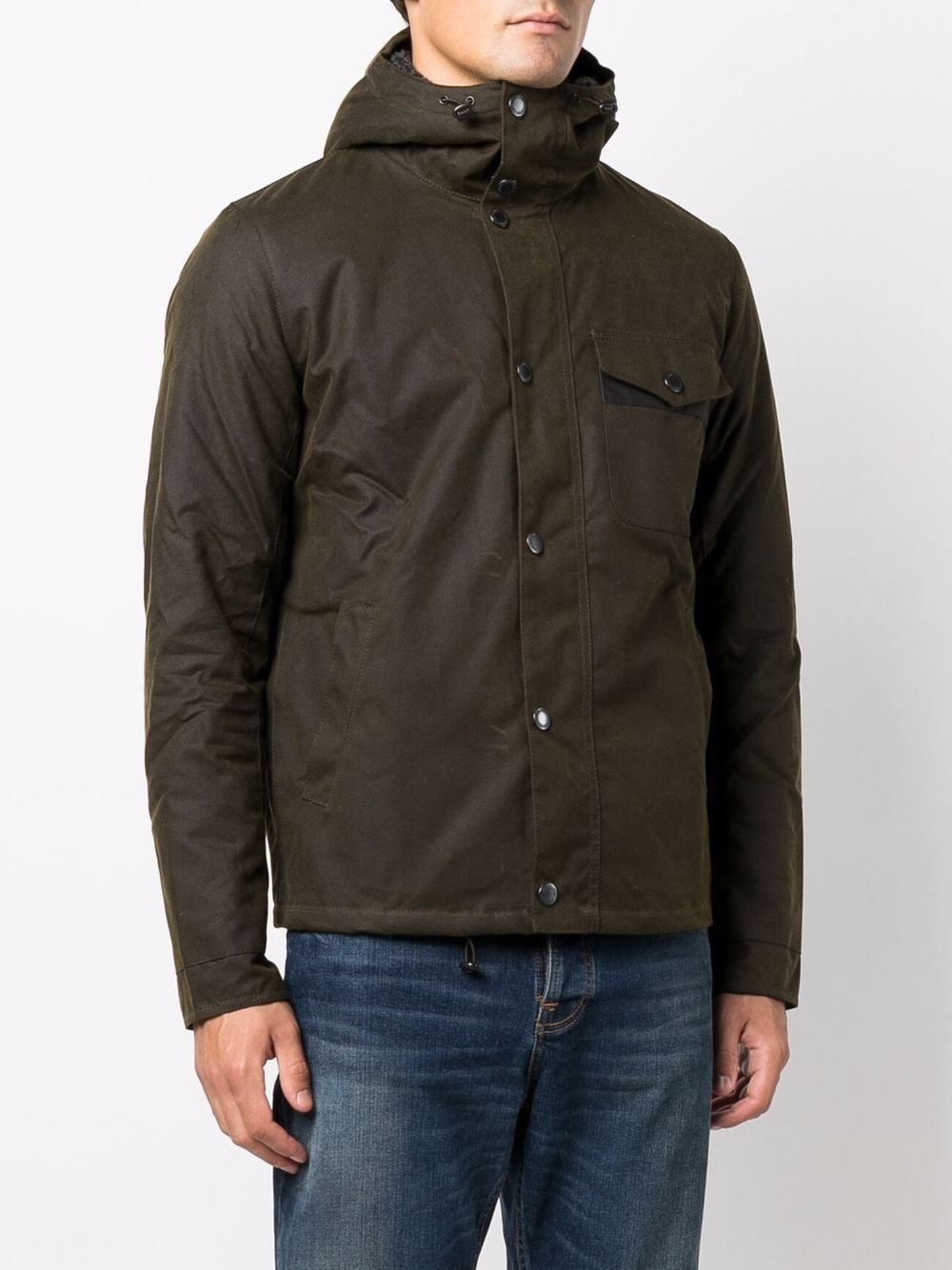 green lightweight rain jacket - 3