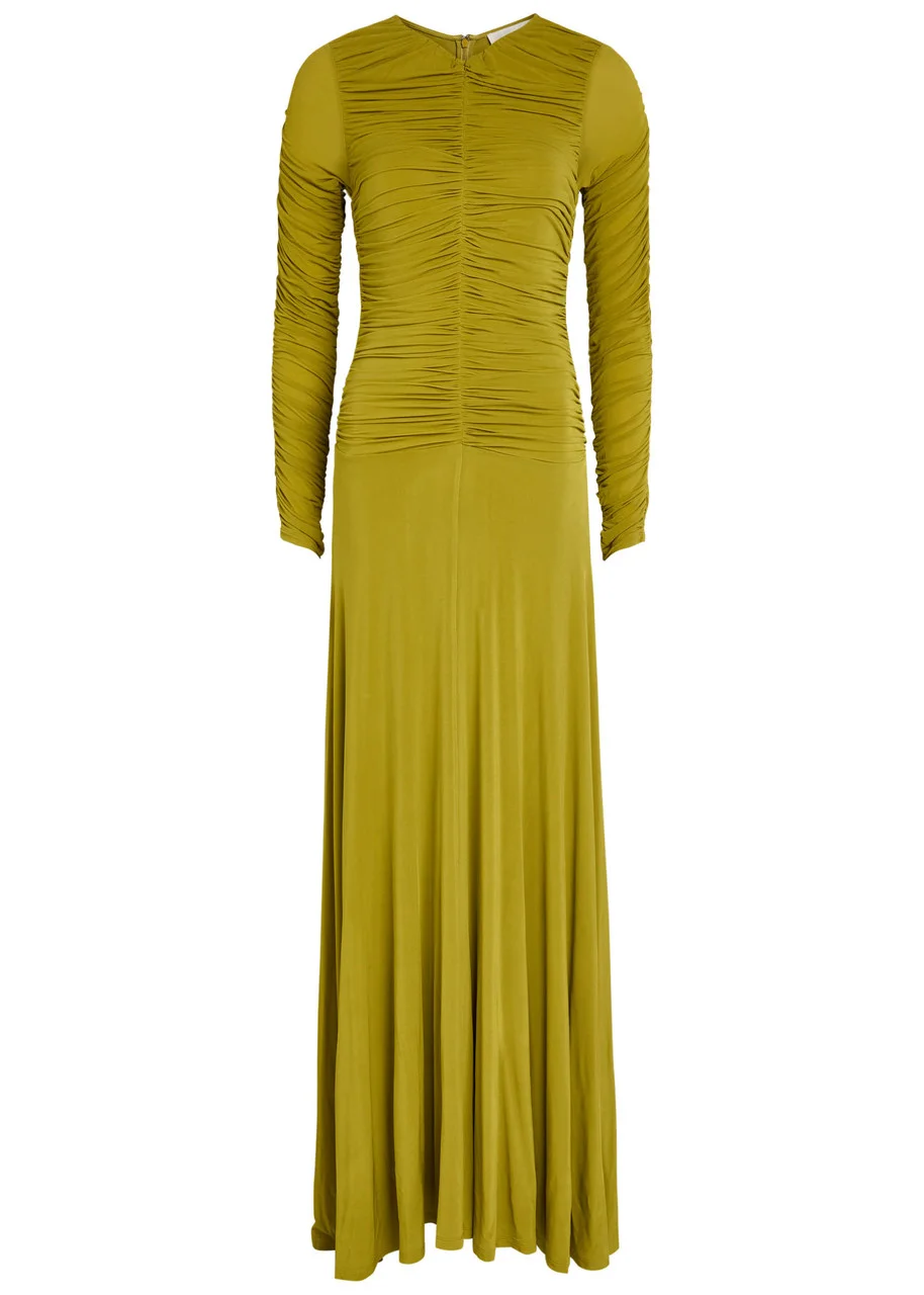 Tove Eira Ruched Stretch-jersey Maxi Dress - 1