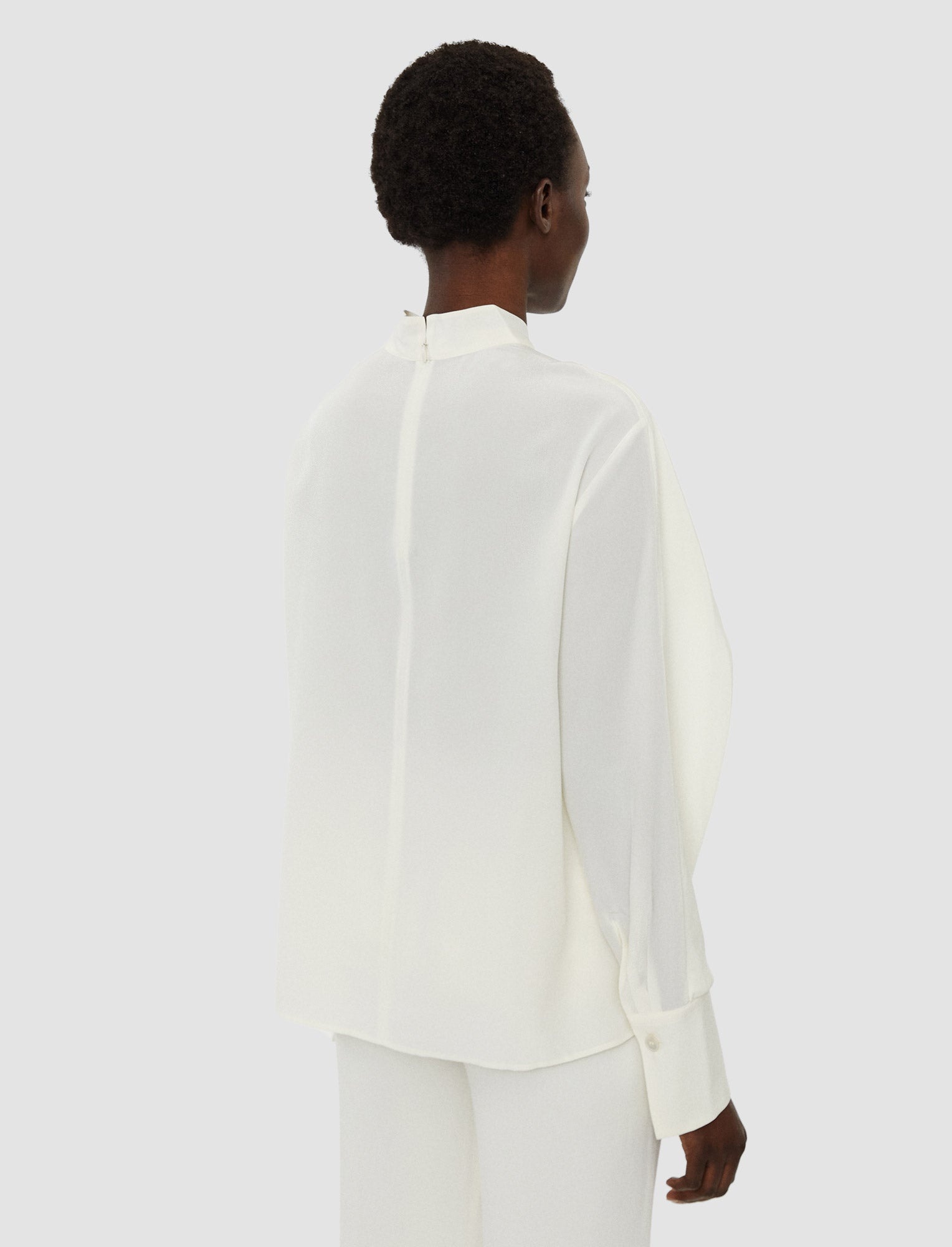 Silk Crepe de Chine Bailie Blouse - 4