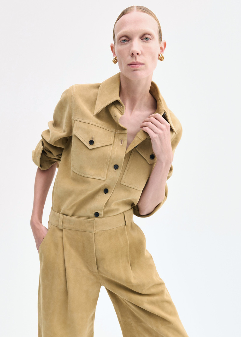 CO Western Shirt in Suede outlook