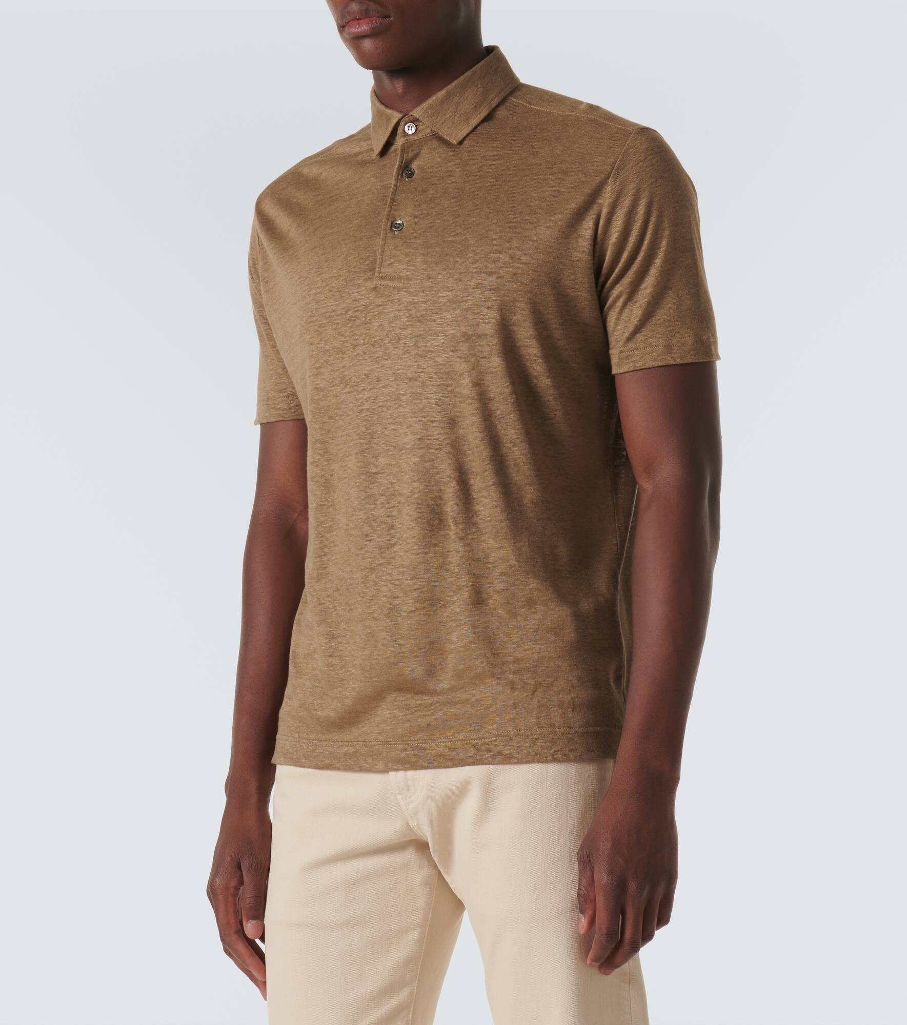 Linen polo shirt - 3