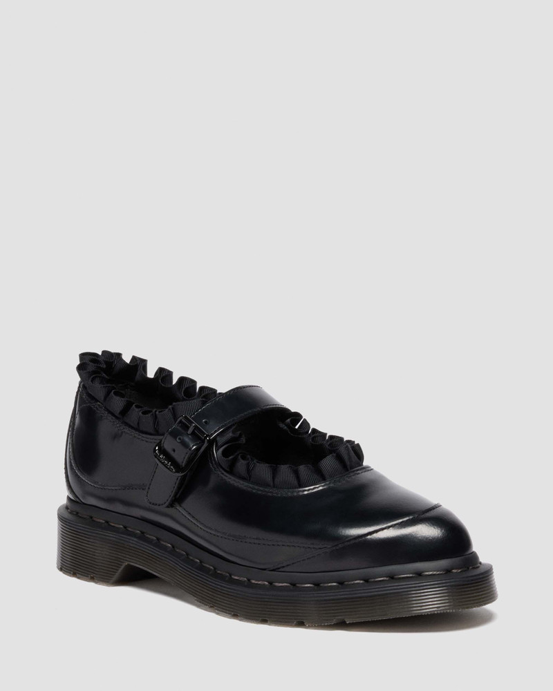 Dr. Martens ELPHIE MARY JANE FRILL Leather Shoes outlook