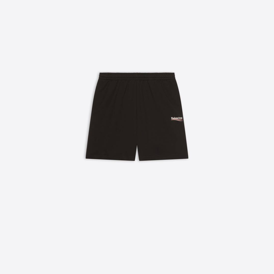 Men's Political Campaign Sweat Shorts in Black - 1