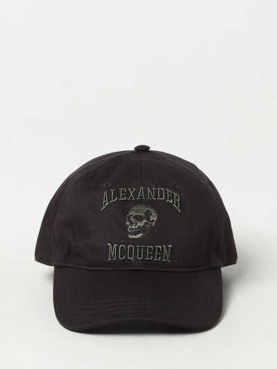 Alexander McQueen Alexander McQueen hat in cotton with embroidered logo outlook