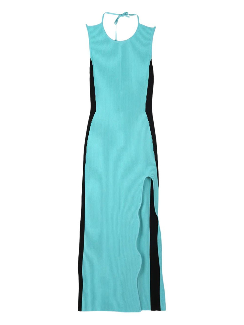 Basil side-slit sleeveless dress 1