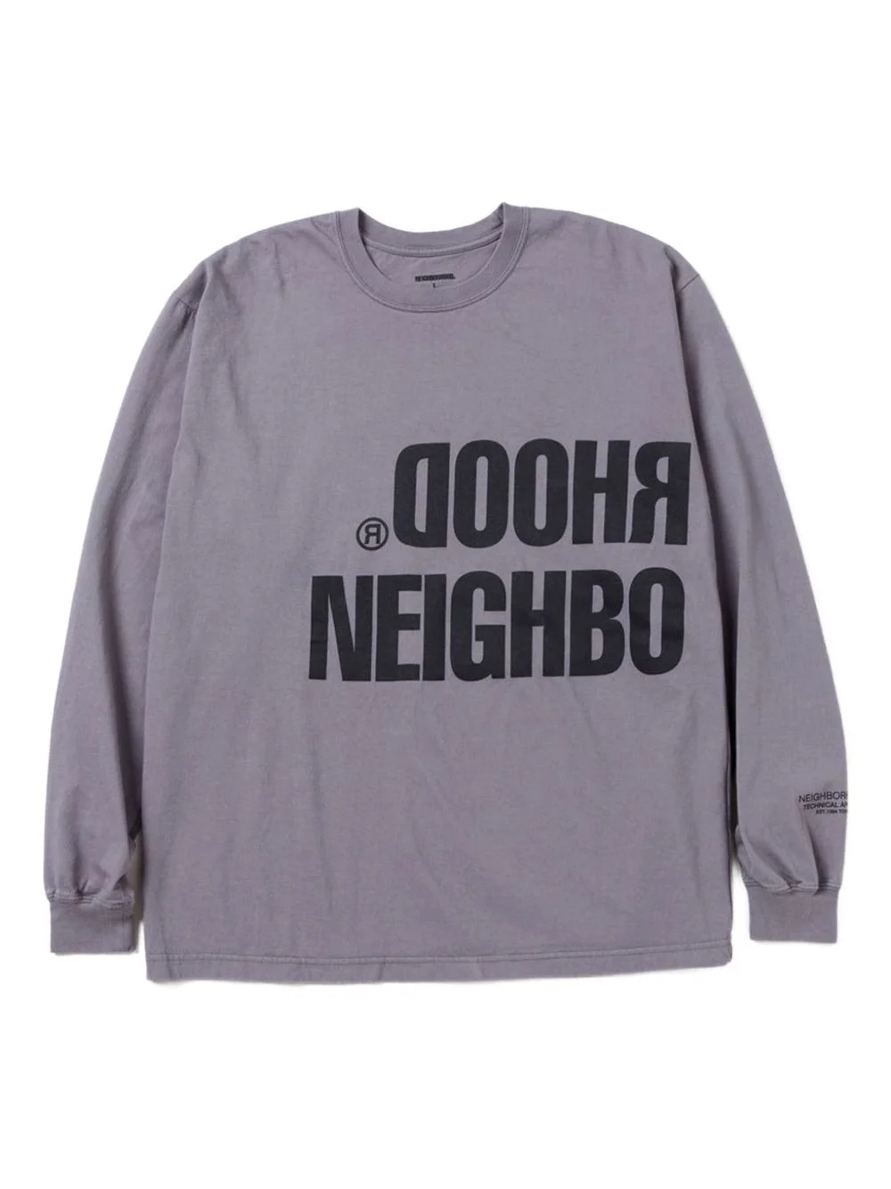 logo-lettering long-sleeve T-shirt - 1