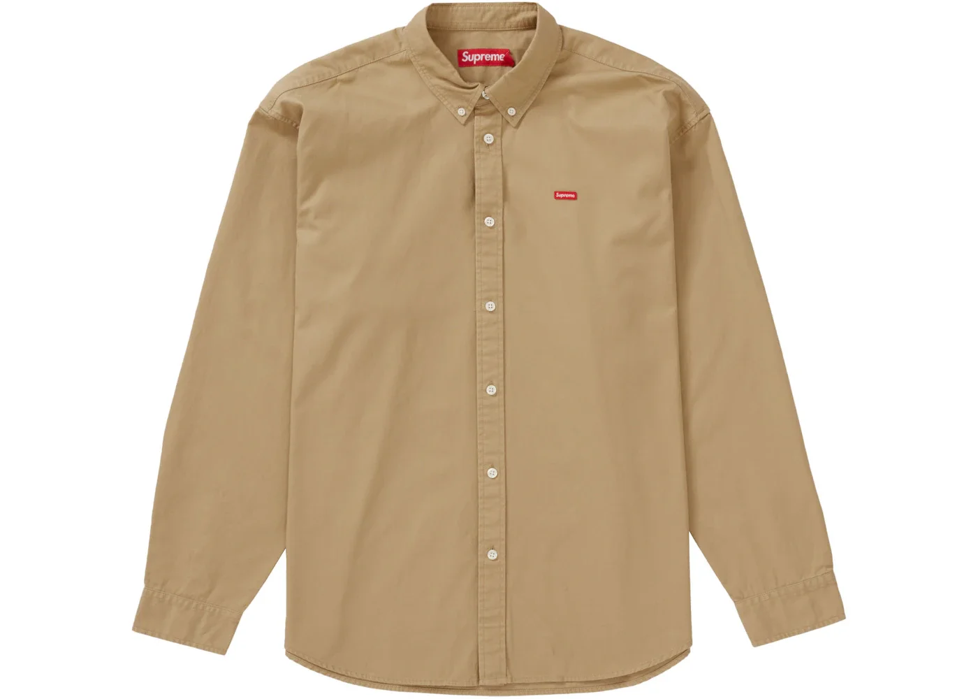 Supreme Small Box Shirt Tan - 1
