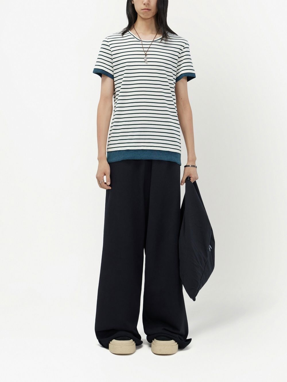 horizontal-stripe cotton T-shirt - 2
