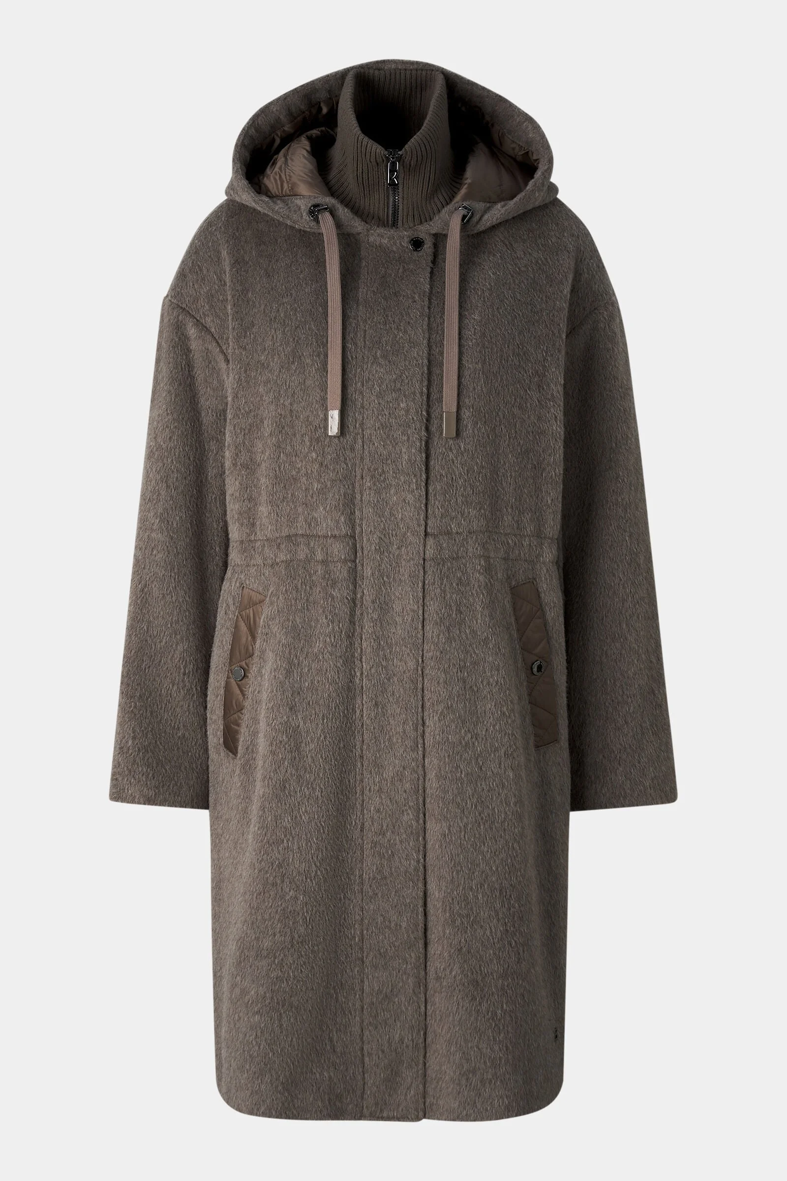 Amory Wool Coat in Gray-brown - 1