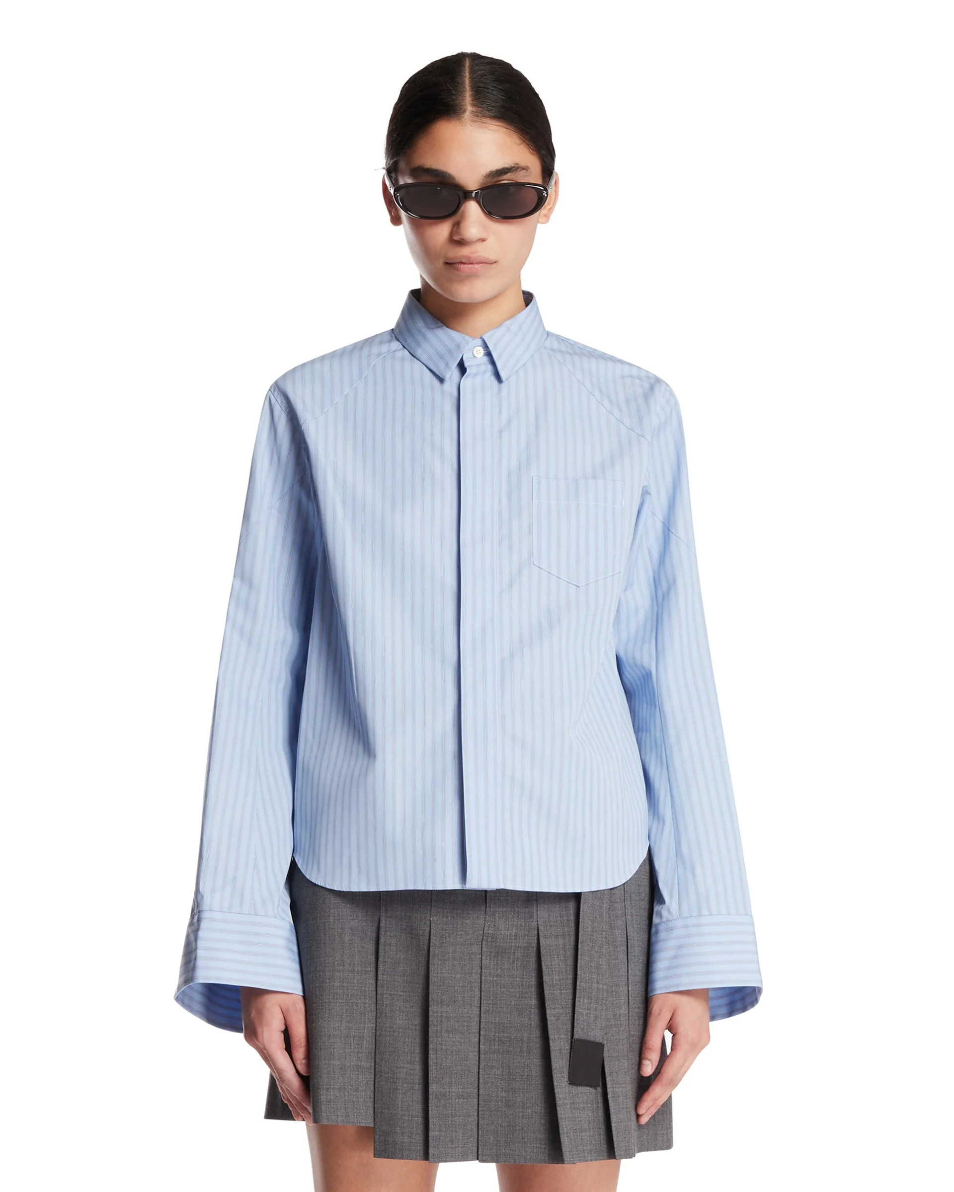 Light Blue Cotton Shirt - 1