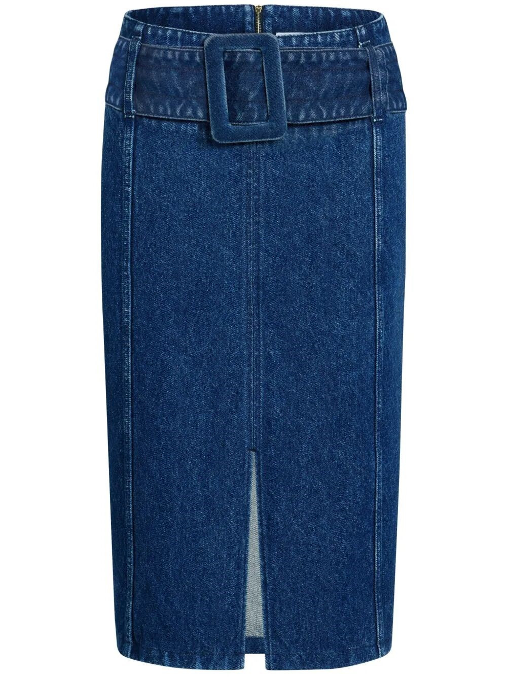 The BELTED MIDI SKIRT from PATOU represents a sophisticated addition to any wardrobe. Crafted from h - 1
