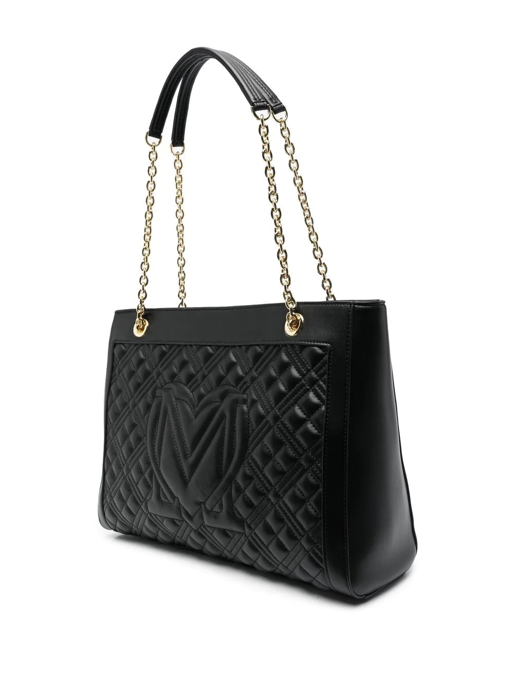 quilted faux-leather shoulder bag - 3