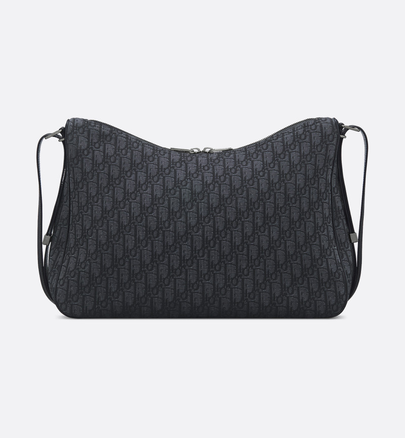 Large Dior Slider Zipped Hobo Bag 4