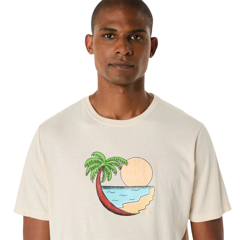 UNISEX ASICS PALM IN THE SUN SHORT SLEEVE TEE 4
