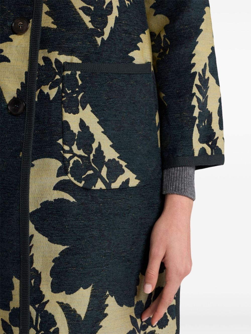 jacquard reversible coat - 4