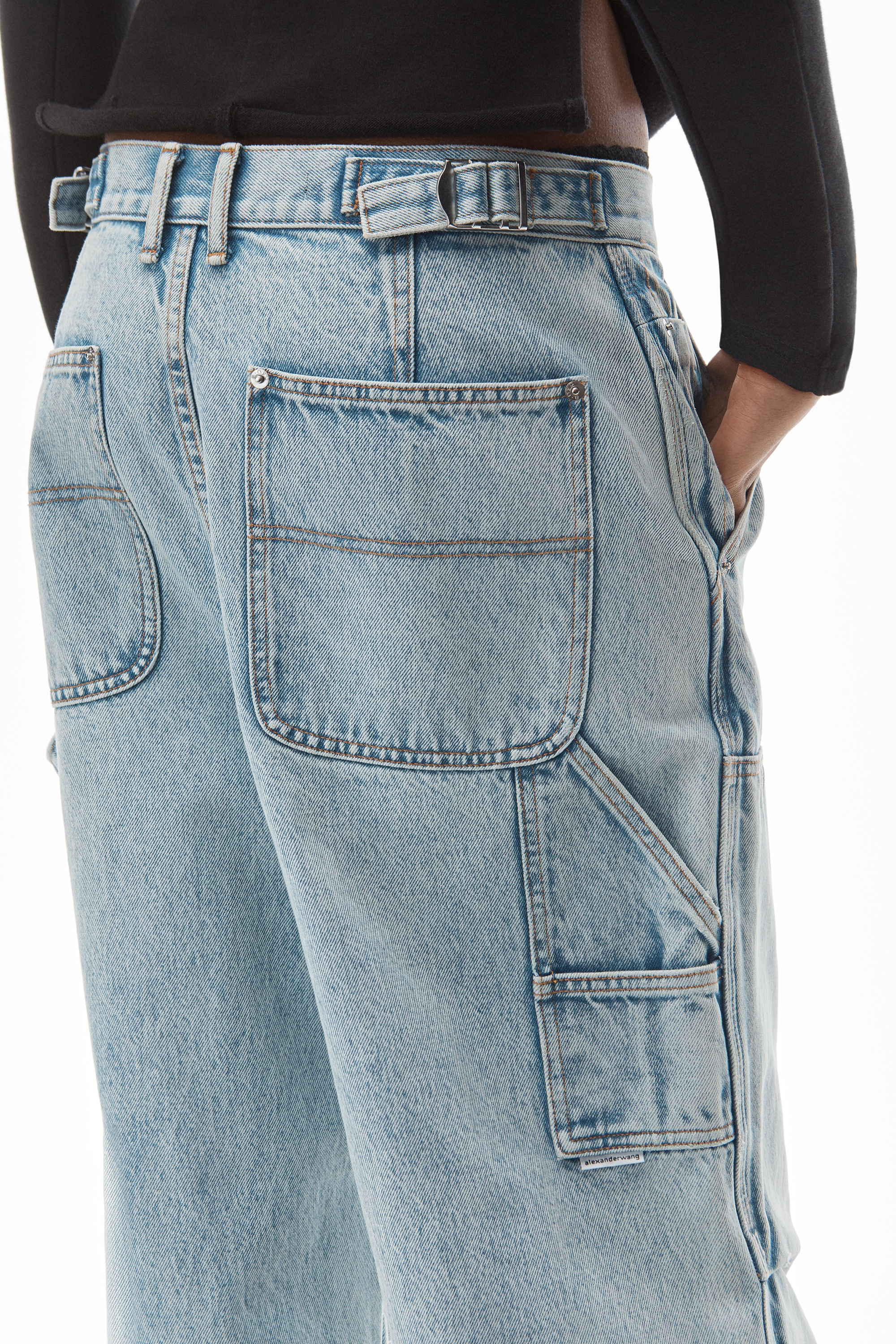 DOUBLE FRONT CARPENTER PANT IN DENIM - 6