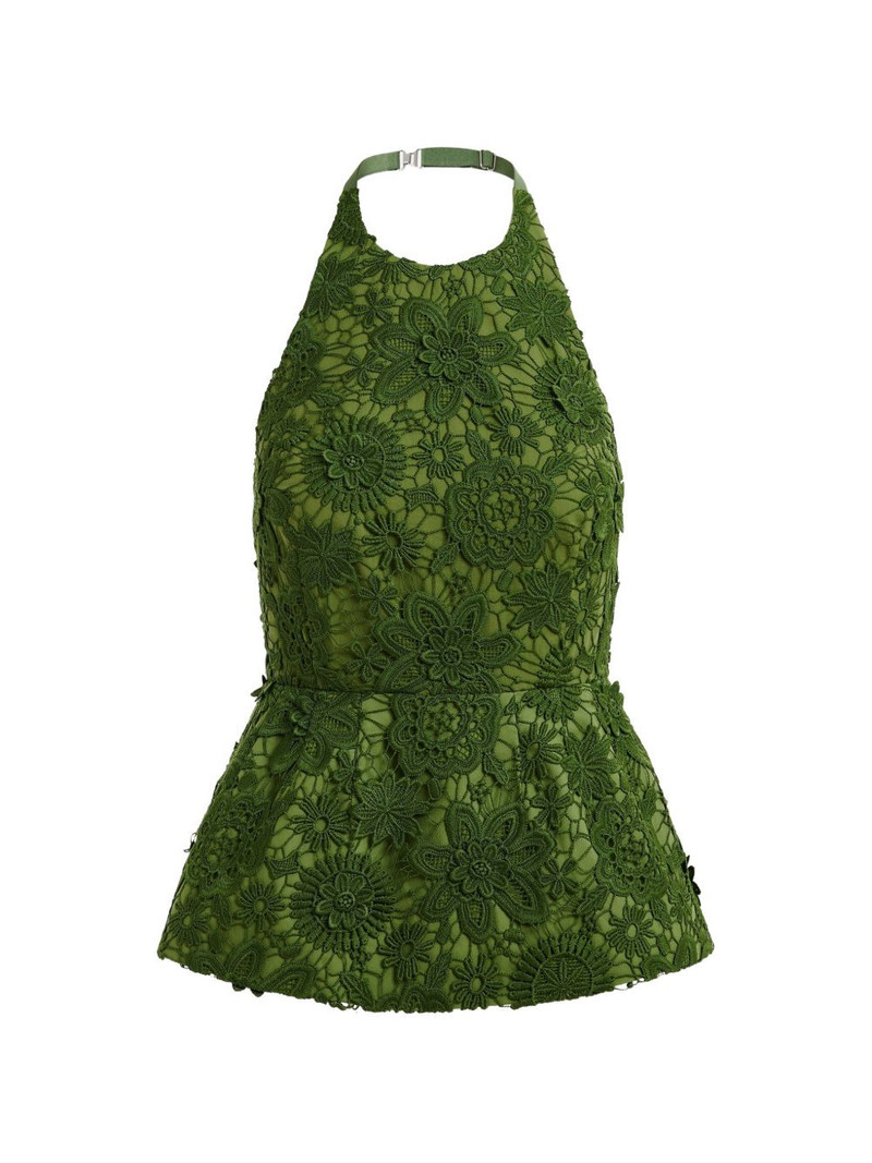 floral lace halter top 1