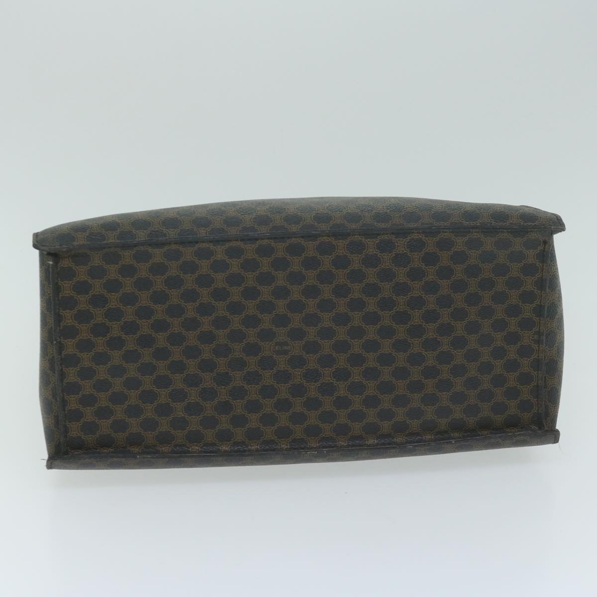 CELINE Macadam Canvas Hand Bag Pvc Brown Black - 5