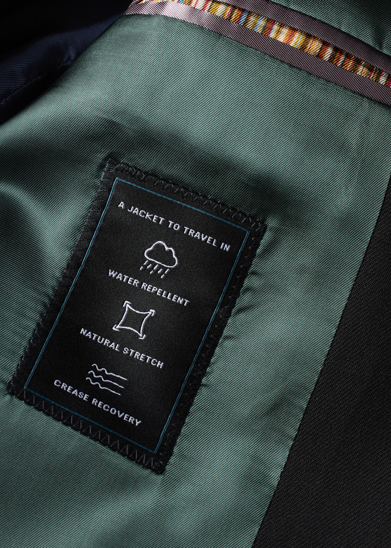 The Soho - Tailored-Fit Black Wool 'A Suit To Travel In' Suit 5