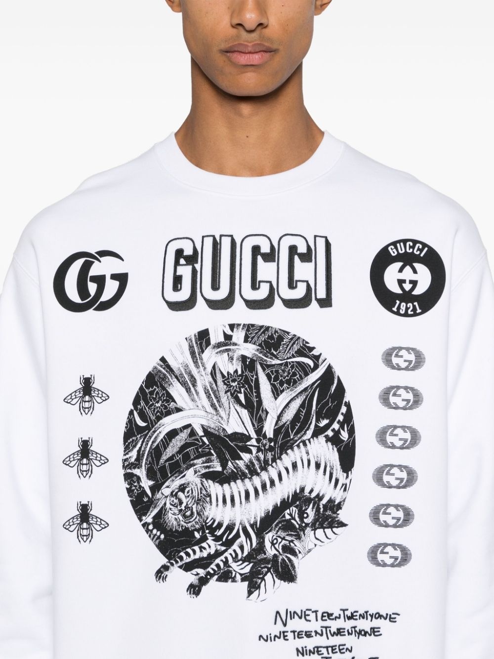 GUCCI logo-embroidered sweatshirt | REVERSIBLE