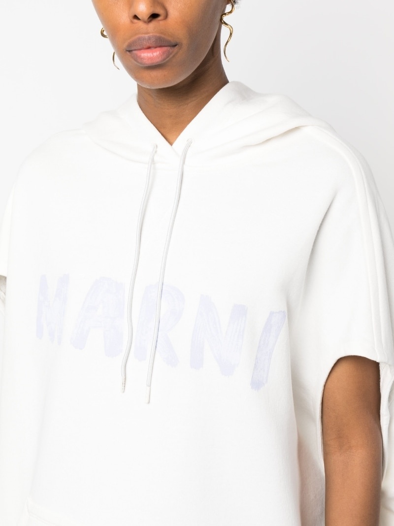 logo-print short-sleeve hoodie - 5