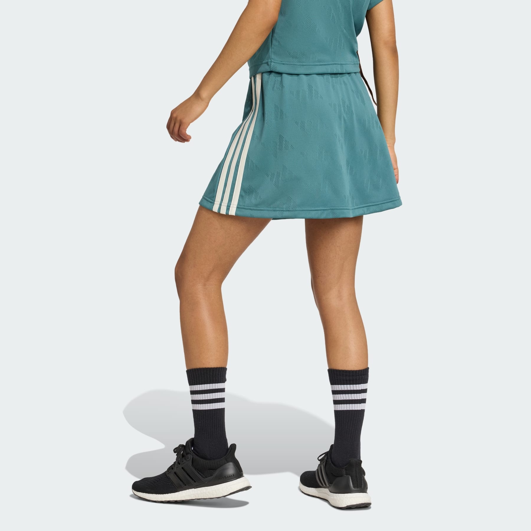 Stadium 3-Stripes Tennis Inspired Jacquard Skirt With Short - 3