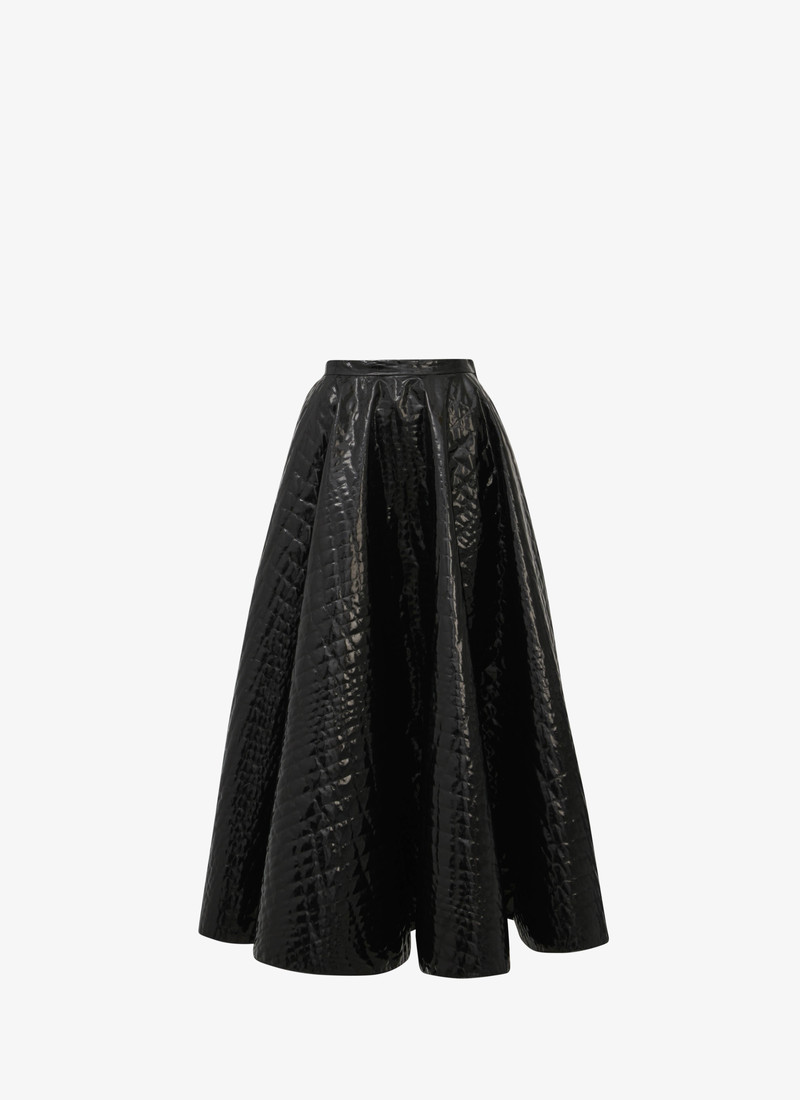 MIDI "CROCODILE" PATTERN SKIRT - 1