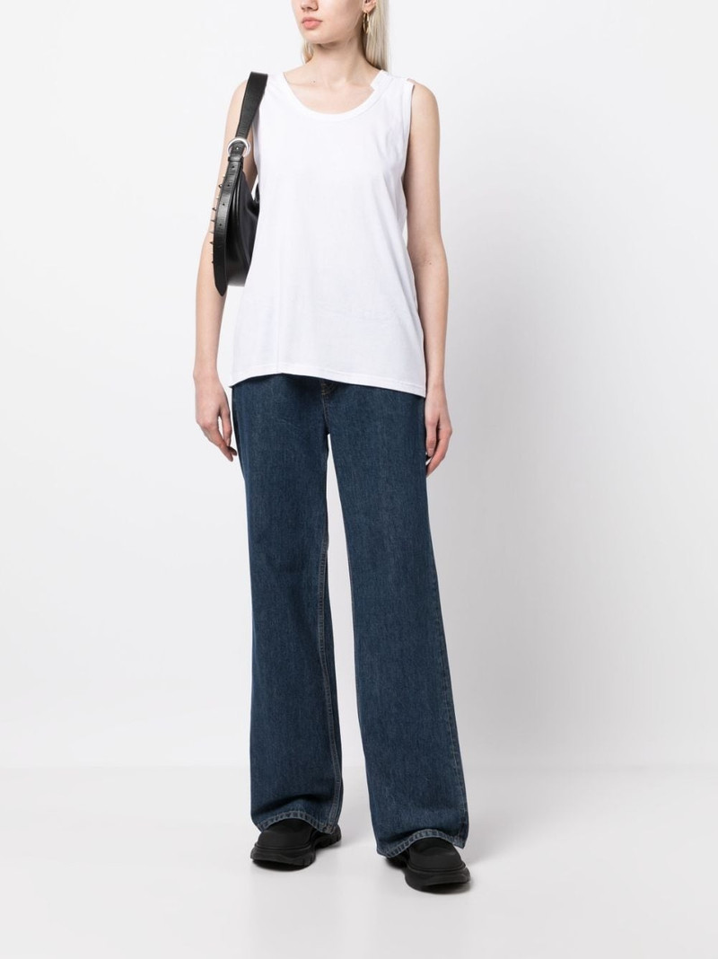 MARINA YEE fold-detail cotton tank top outlook