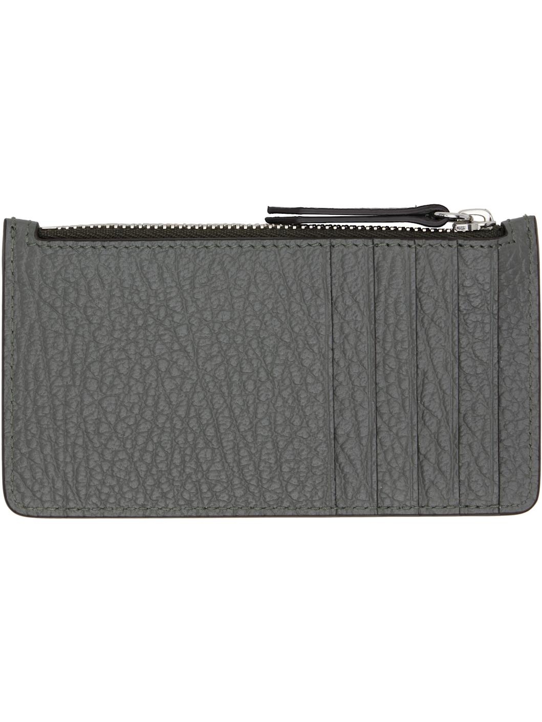 Gray Zip Card Holder - 2