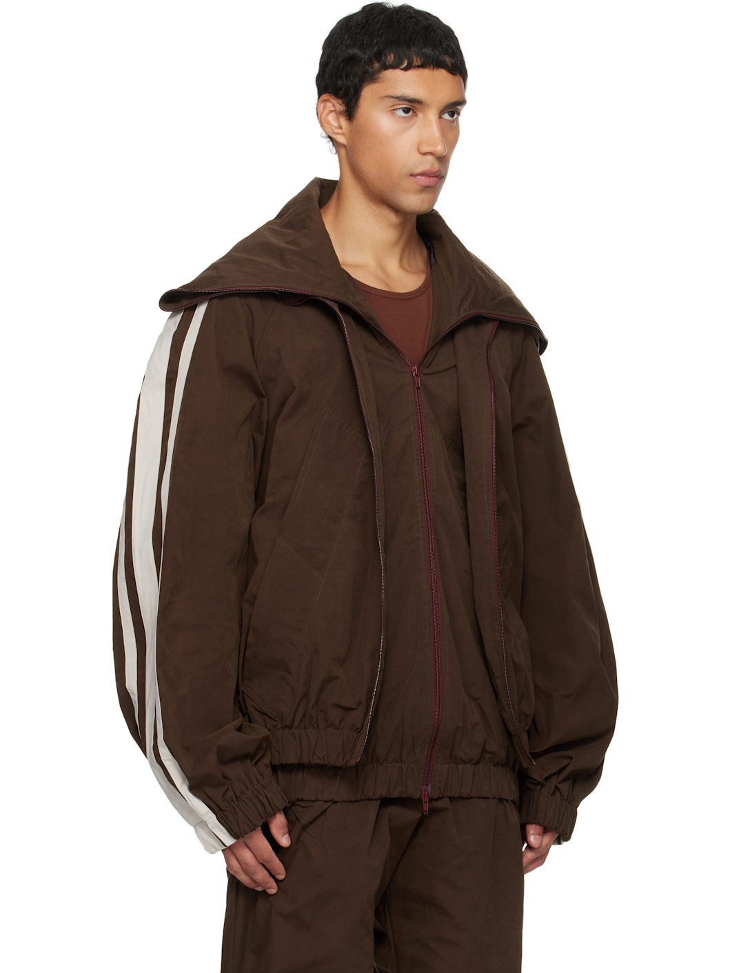 Brown Fusion Track Jacket - 2
