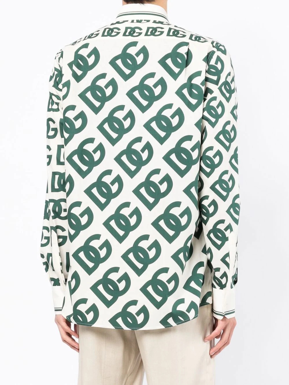 logo-print long-sleeve shirt - 4