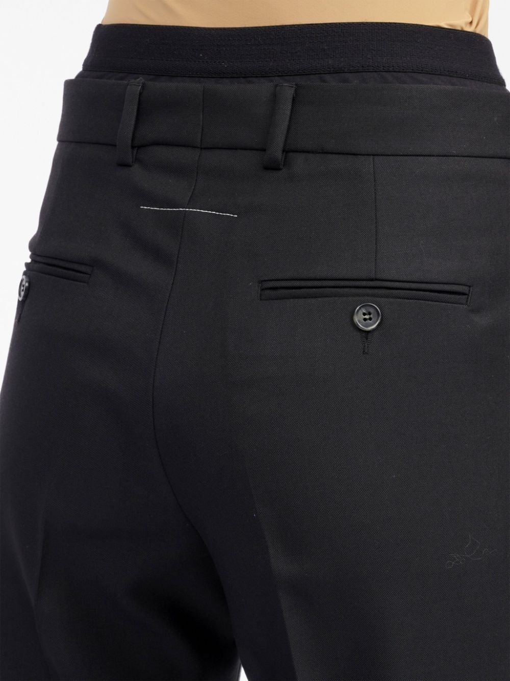 double-layer straight-leg trousers - 7
