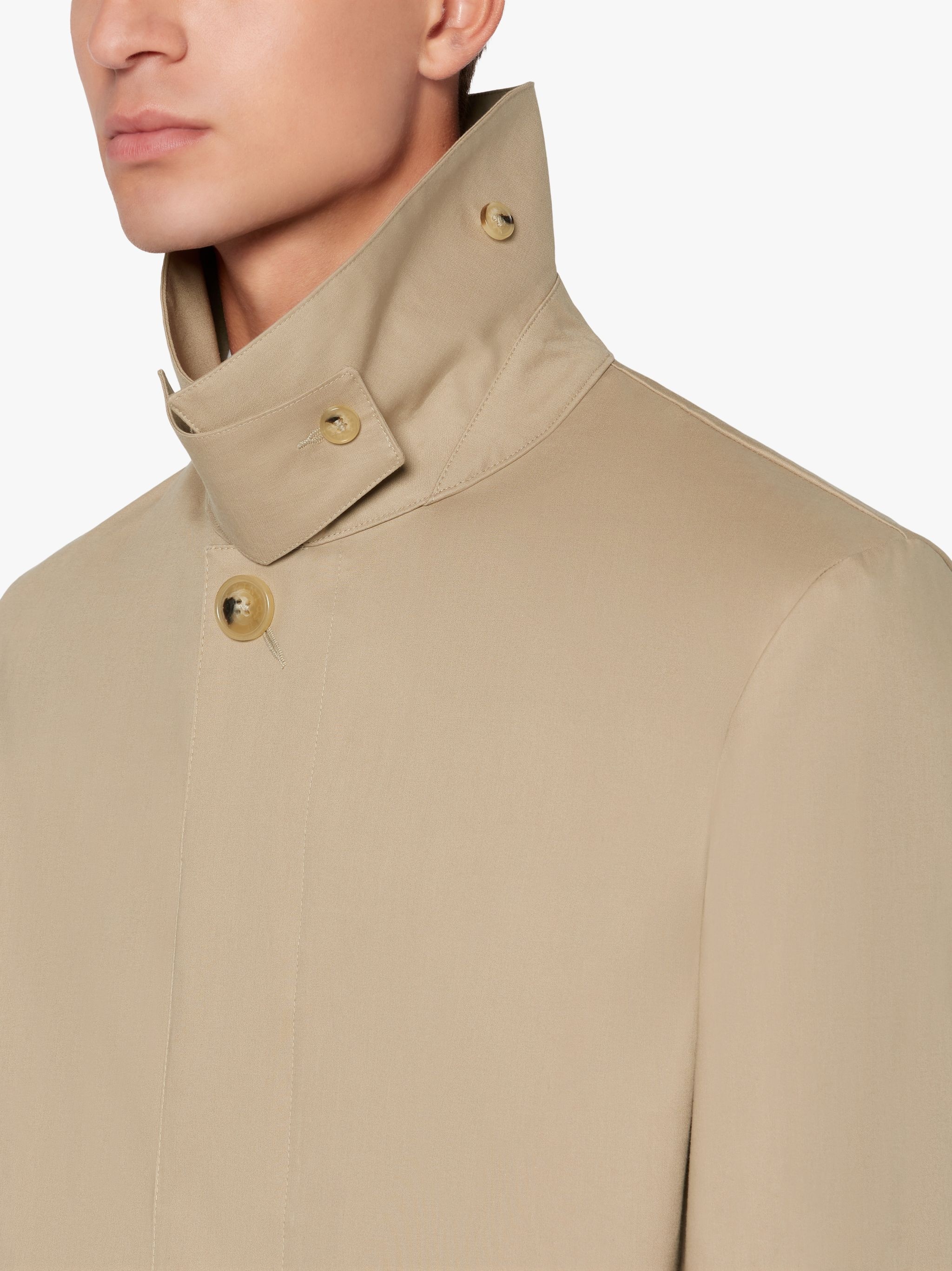 MANCHESTER FAWN RAINTEC COTTON 3/4 COAT - 5